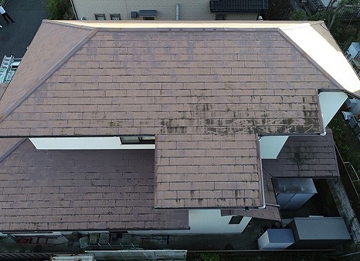 高砂市　色あせた屋根全体