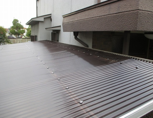加古川市　新設した波板屋根