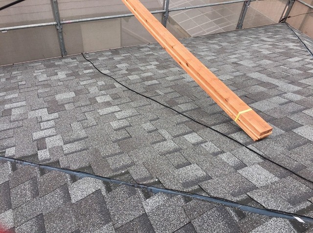 高砂市　屋根材施工後の屋根面