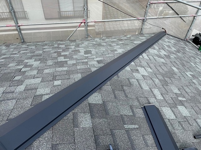 高砂市　新設した棟板金
