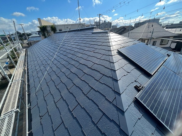 高砂市　太陽光パネル付き屋根面