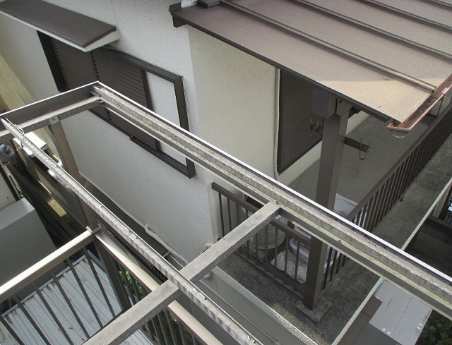 加古川市　撤去後の屋根フレーム