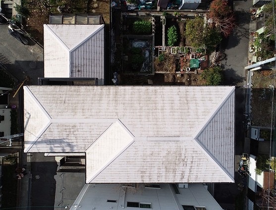 高砂市　ドローンで見た屋根全景