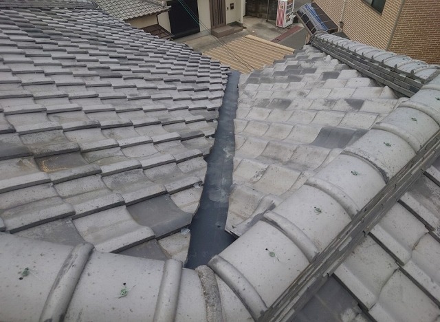 加古郡稲美町　交換後の谷板金