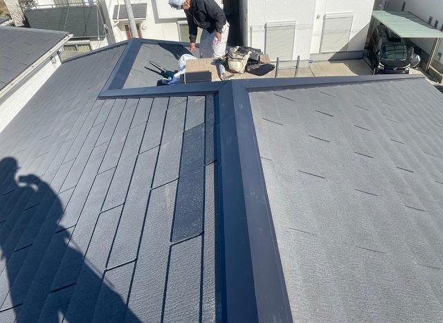 姫路市　棟板金交換工事　施工完成