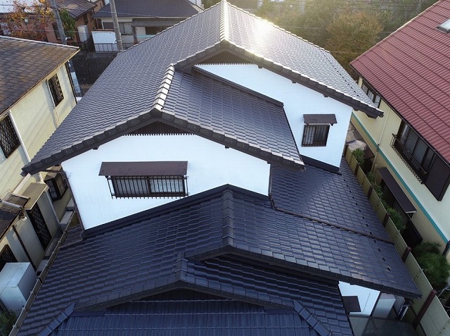 高砂市　完成後の屋根全景